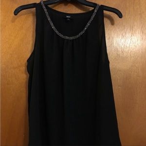 Black Medium Sleeveless Blouse